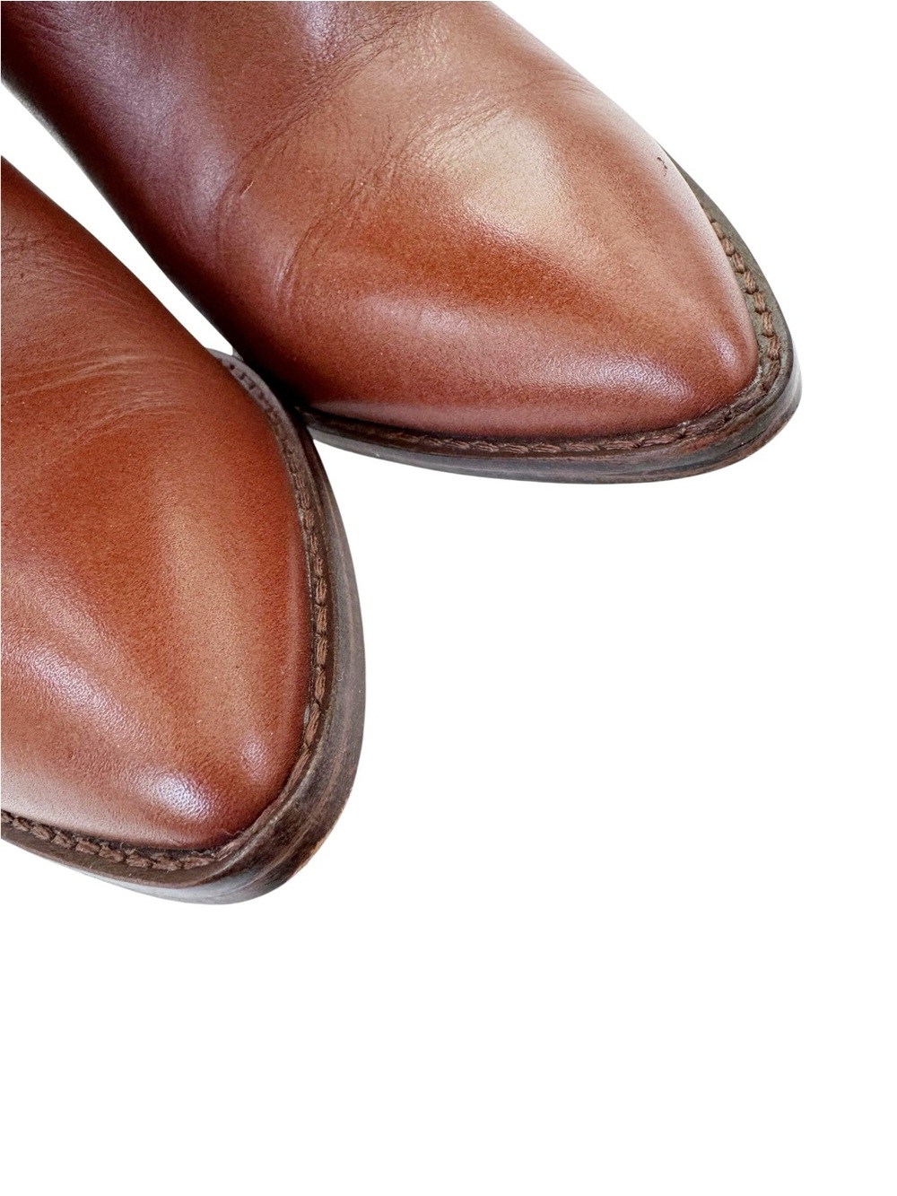 Steve Madden Leather Bixby Tall Boot in Cognac Size 6 - Picture 8 of 12